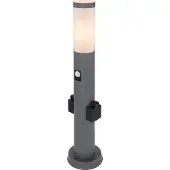 Globo Lighting Außenleuchte Edelstahl anthrazit, 1x E27