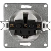 ETT 18x Schutzkontakt-Steckdose McPower "Cup", 250V/16A, UP, Einsteckschutz, weiß, poliert / Hochglanz