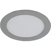 Heitronic LED Panel LYON 168mm 12W rund silber dimmbar 230V AC 33-42V DC max. 13,2W