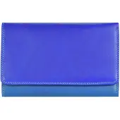 Mywalit Bunte Leder Geldbörse mit Druckknopf, Münzfach hinten und Stift, 14x10x3 cm