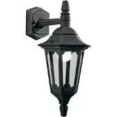 Elstead Lighting Elstead Parish Außen-Wandleuchte E27 Down Schwarz IP44, UK