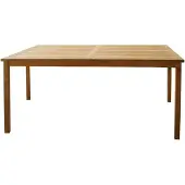 Linder Exclusiv GmbH LEX Tisch aus Teakholz, rechteckig, 70 x 110 x 75 cm
