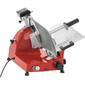 Bartscher Schrägschneider Aufschnittmaschine 300 R Plus mit 300er Messer rot für Gastronomie