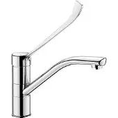 Delabie Delbie SPT-Einhebelmischer Schwenkauslauf H.155 L.230,Hygienehebel