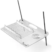 TheFavilla - Edelstahl Camping Grill mit 2-in-1-Funktion – Teezubereitung & Fleisch frisch halten | Platzsparend & feuerfest