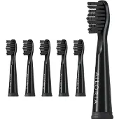 Ailoria FLASH TRAVEL - Ersatzbürstenköpfe 6er Set SCHWARZ / SCHWARZ