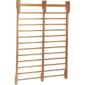 Toorx Fitness Dual Wallbar - Doppelwandregal | Sportgestell - 180 x 250 cm - 14 Stufen - Buchenholz