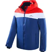 Black Crevice - Herren Skijacke/Snowboardjacke | Farbe: Navy/White/Red | Größe: XXL/56