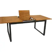 Degamo Gartentisch Ausziehtisch RIVELLO 150/200x90cm, Alu anthrazit + Akazie