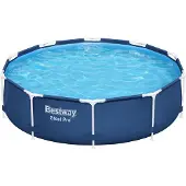 Bestway Steel Pro Frame Pool ohne Pumpe Ø 305 x 76 cm, dunkelblau, rund