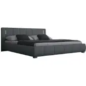 Sedex Bett Luna 140x200cm grau mit LED Beleuchtung