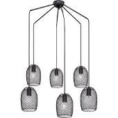 Globo Lighting Hängeleuchte Metall schwarz, 6x E27
