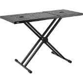 Vevor DJ-Tischständer, (32"-43") x 18" tragbarer DJ-Laptop- und Controller-Ständer, leichter DJ-Schreibtisch, DJ-Pult, höhenverstellbarer DJ-Ständer, faltbarer Double-X-Keyboardständer