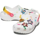 Crocs Classic Rainbow High Kids Clog 208117-90H, Badelatschen, für Mädchen, Weiß, Größe: 33/34