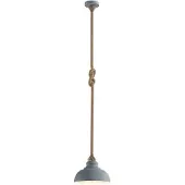 LINDBY Hängeleuchte Chaby, Ø 29 cm, einflammig, Metall, Seil