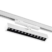 Arcchio Millay LED-Schienenstrahler weiß 3000K, weiß / opal, für Arbeitszimmer / Büro, Aluminium, Modern, Stromschienenstrahler