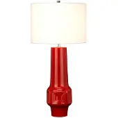 Elstead Lighting Muswell Tischleuchte E27 Rot Weiss, Made in UK