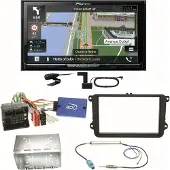Pioneer AVIC-Z830DAB Navigation DAB+ Einbauset für Seat Alhambra Altea XL Leon