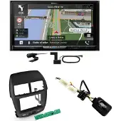 Pioneer AVIC-Z930DAB USB Navigation MP3 Einbauset für Mitsubishi ASX bis 2014