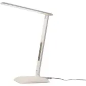 LINDBY LED-Tischlampe Ludmilla, Höhe 34 cm, weiß, Display