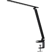 PRIOS LED Schreibtischlampe Tamarin , dimmbar, schwarz, für Arbeitszimmer / Büro, Kunststoff, Modern, LED Tischlampe