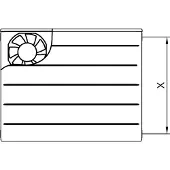 Kermi x-flair, Line K T22 959x1005mm