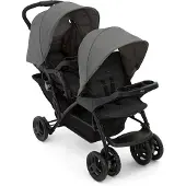 Graco Stadium Duo Geschwisterwagen, Zwillingswagen ab Geburt bis ca. 3 Jahre (0-15 kg), Titanium