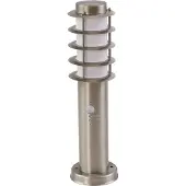 LINDBY Sockelleuchte Hanja, Sensor, Edelstahl, Ø 11,7 cm