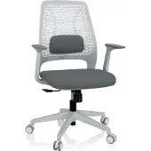 Hjh OFFICE PARFERIO W - Home Office Bürostuhl Grau