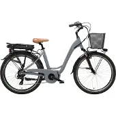 Adriatica Elektro-Citybike 26 Zoll VANITY Lady grau