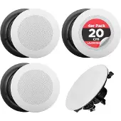 Pyle PDICBT286, 40 - 20000 Hz, 8 Ohm, Schwarz, Weiß