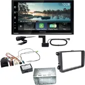 Kenwood DMX7722DABS Android Auto CarPlay Einbauset für Tiguan Amarok Caddy Jetta