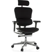 Hjh OFFICE Luxus Chefsessel ERGOHUMAN GEN2 Ergonomischer Bürostuhl mit Armlehnen (höhenverstellbar) Stoff Drehstuhl für Büro, Zuhause