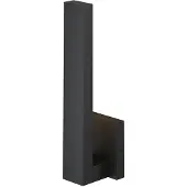 LINDBY LED-Außenwandlampe Isadore, schwarz, Metall, IP44