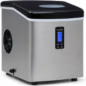Klarstein Eiswürfelmaschine Klein, 3,3 Liter Eiswürfelbereiter, Eiswürfelmaschine für 15 kg Eiswürfel in 2 Größen, Schnelle Mini-Eiswürfelmaschine, Eiswürfelbereiter mit LED-Anzeige