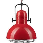 Bamyum Pendelleuchte Hängelampe Vintage Ø40 cm E27 Rot Metall Lampe