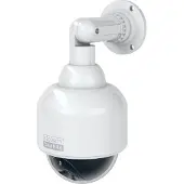 Basi - KA 302 - CCD Kamera-Attrappe - Überwachung - täuschend echte Nachbildung - mit rotem Blinklicht - IP23 - inkl. Befestigungsmaterial und aufklebbares Warnschild - 1000-0302