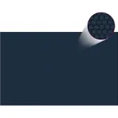 Syfax Treibende Pool-Solarplane PE 800x500 cm Schwarz und Blau