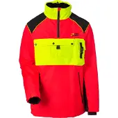 PSS X-treme Hybrid Schlupfjacke Herren (Neonrot/Gelb) Größe XL