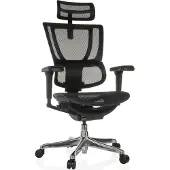 Hjh OFFICE Luxus Chefsessel ERGOHUMAN SLIM ULTRA GEN2 Ergonomischer Bürostuhl mit Armlehnen (höhenverstellbar) Netzstoff Drehstuhl für Büro, Zuhause