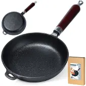 B2X Gusseisenpfanne Eisenpfanne Grillpfanne Bratpfanne aus Gusseisen CAST LINE 20 cm