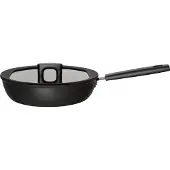 Fiskars Hard Face Schmorpfanne mit Deckel, kratzfest, Energiesparende Pfanne mit einer hochwertigen Antihaftbeschichtung, 1 Pfanne, Volumen: 3,5 Liter