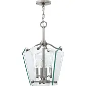 Elstead Lighting Elstead Wingate Hängeleuchte E14 4-fach 54cm Poliertes antikes Nickel