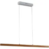 LUCANDE LED-Hängeleuchte Nihalo, Holz, 122 cm, dimmbar, CCT