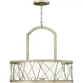 Elstead Lighting Elstead Nest Kronleuchter E27 3-fach 60cm Blattsilber