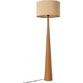LUCANDE Stehleuchte Fabrena, naturfarben, Bambus, Höhe 138cm