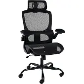CLP Bürostuhl Kaylee ergonomisch Lordosenstütze Armlehnen höhenverstellbar schwarz