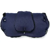 Osann Handmuff für Kinderwagen & Buggy, Indigo Handmuff aus Fell mit Handytasche, Handwärme