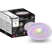 Circle Smart LED Einbaustrahler Halo, Weiß, RGB-Farben & kalt- bis warmweiß Licht, dimmbar, WLAN App- & Sprachsteuerung