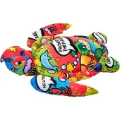 Wild republic 27344 Jumbo Plüschtier Meeresschildkröte bunt 80 cm Kuscheltier nachhaltig ab 0 Monaten